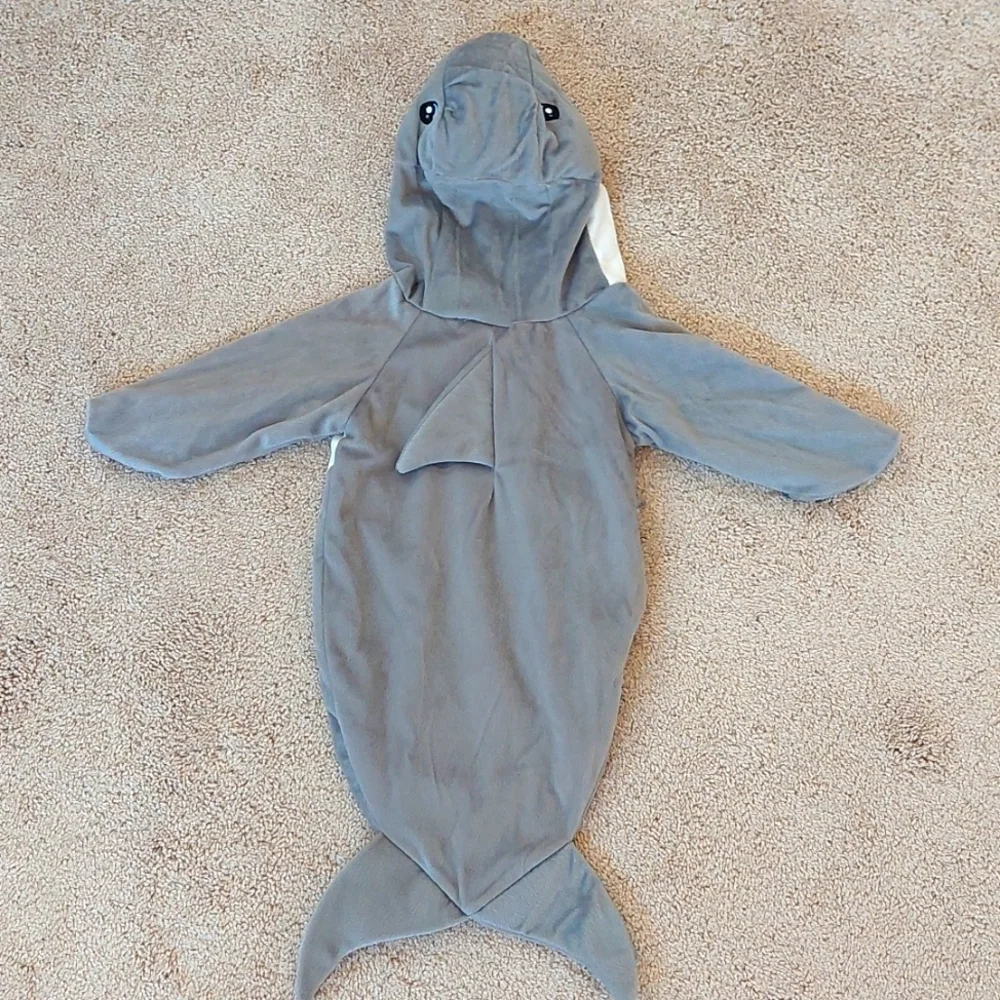 🦋Underwraps Shark Bunting baby costume NIB